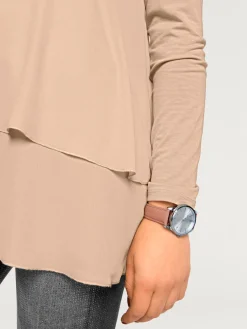 Linea Tesini T-Shirts<T-shirt à manches longues joli look superposé