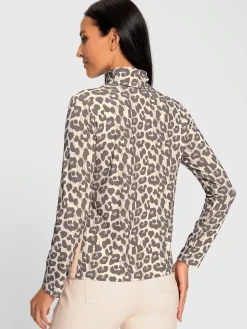 Rick Cardona T-Shirts<T-shirt à manches longues joli motif léopard