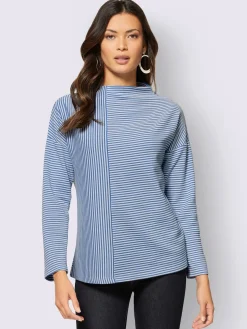 Creation L T-Shirts<T-shirt à manches longues joli aspect côtelé