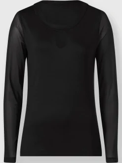 Ashley Brooke T-Shirts<T-shirt à manches longues manches en maille