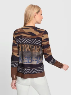 Rick Cardona T-Shirts<T-shirt à manches longues motif imprimé exclusif