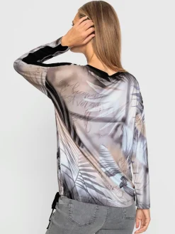 Rick Cardona T-Shirts<T-shirt à manches longues motif imprimé exclusif