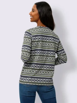 Best Connection T-Shirts<T-shirt à manches longues mélange de motifs