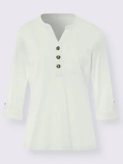 Linea Tesini T-Shirts<T-shirt à manches longues patte boutonnée fantaisie