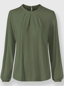 Rick Cardona T-Shirts<T-shirt à manches longues plis affinants à l'encolure