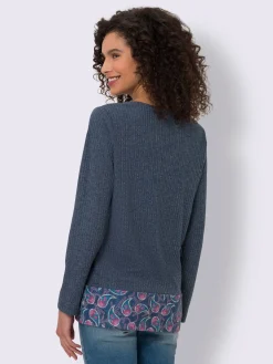 Linea Tesini T-Shirts<T-shirt à manches longues pièce décorative devant