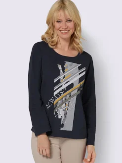 T-Shirts<T-shirt à manches longues pur coton