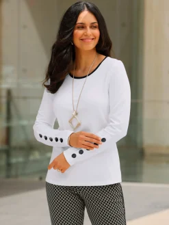 T-Shirts<T-shirt à manches longues qualité interlock indéformable