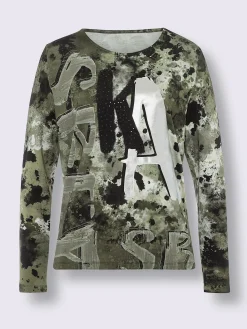 Mandarin T-Shirts<T-shirt à manches longues qualité viscose douce