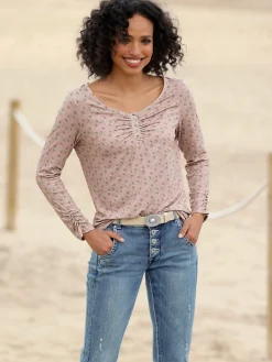 Linea Tesini T-Shirts<T-shirt à manches longues qualité viscose douce