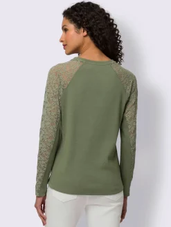 Linea Tesini T-Shirts<T-shirt à manches longues qualité jersey côtelée facile à entretenir