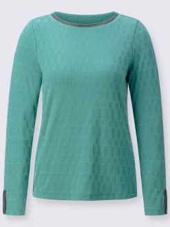 Creation L T-Shirts<T-shirt à manches longues qualité viscose douce