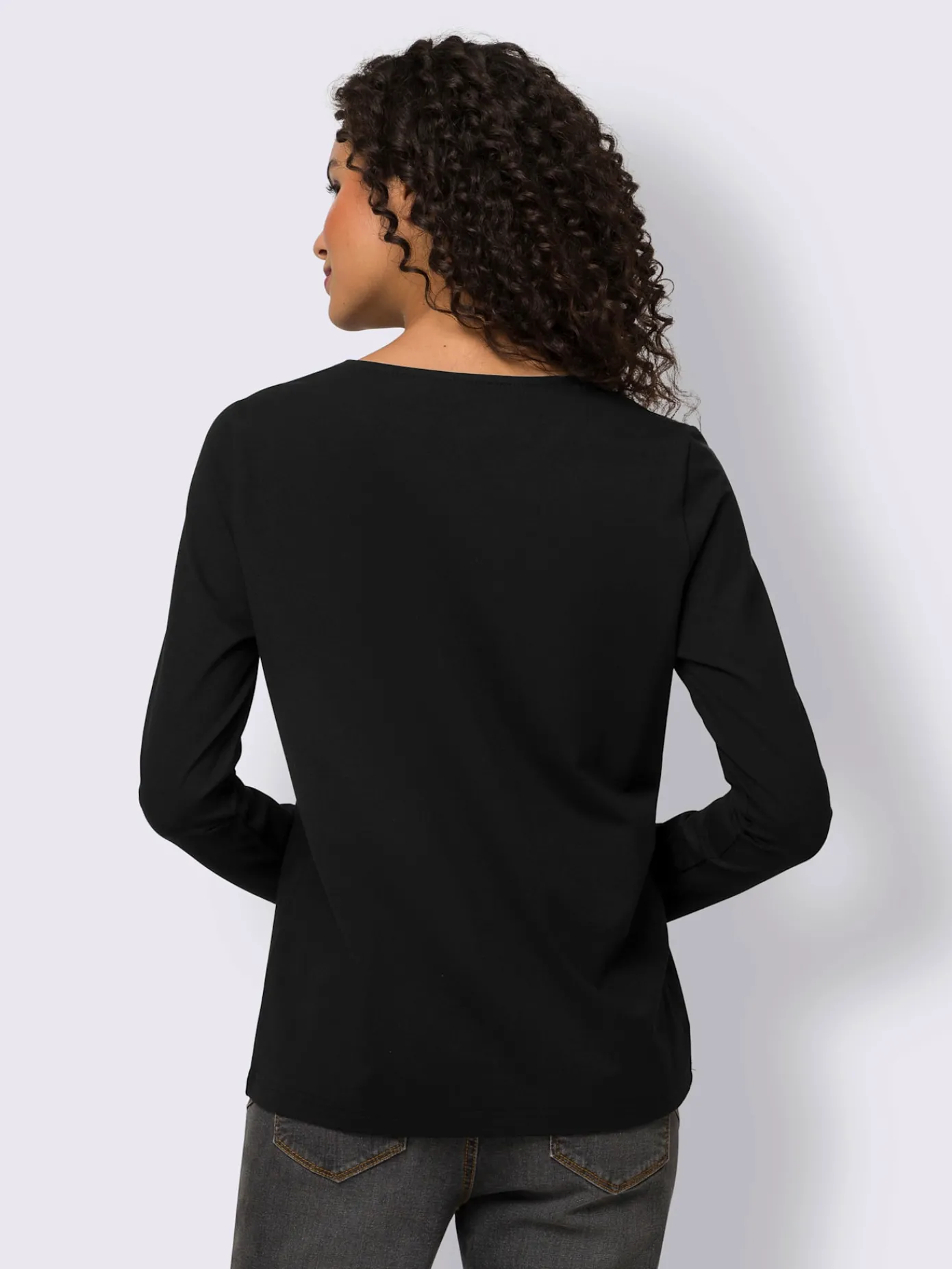 Mandarin T-Shirts<T-shirt à manches longues qualité coton doux sur la peau