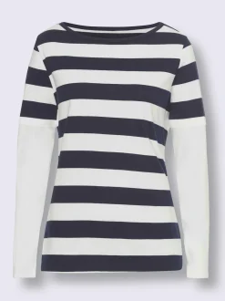 Best Connection T-Shirts<T-shirt à manches longues rayures tendance