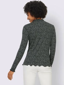 Linea Tesini T-Shirts<T-shirt à manches longues ravissant tissu imprimé