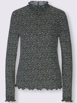 Linea Tesini T-Shirts<T-shirt à manches longues ravissant tissu imprimé