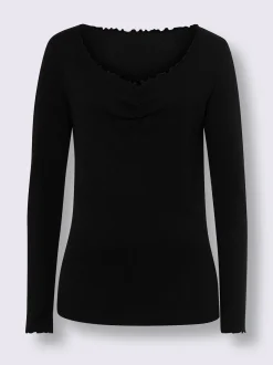 Linea Tesini T-Shirts<T-shirt à manches longues structure côtelée