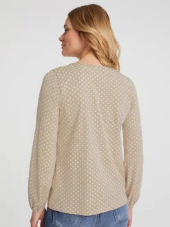 Linea Tesini T-Shirts<T-shirt à manches longues superbe motif à pois