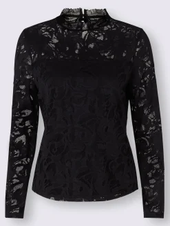 Ashley Brooke Tenues De Cérémonie|T-Shirts<T-shirt à manches longues tout en dentelle