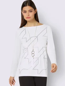 Creation L T-Shirts<T-shirt à manches longues viscose