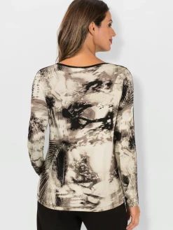 T-Shirts<T-shirt à manches longues viscose