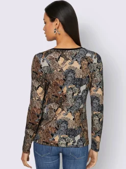 Creation L T-Shirts<T-shirt à manches longues viscose