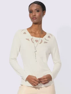 Creation L T-Shirts<T-shirt à manches longues viscose