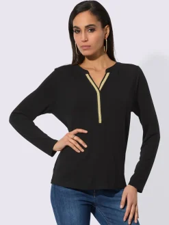 Creation L T-Shirts<T-shirt à manches longues viscose