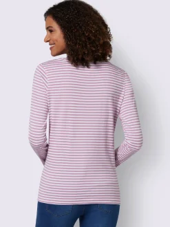 Collection L T-Shirts<T-shirt à rayures 50% coton