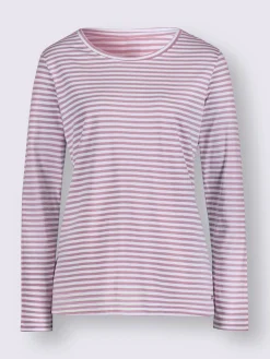 Collection L T-Shirts<T-shirt à rayures 50% coton