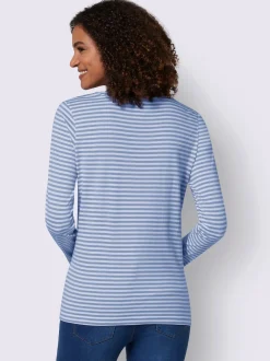 Collection L T-Shirts<T-shirt à rayures 50% coton