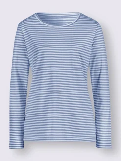 Collection L T-Shirts<T-shirt à rayures 50% coton