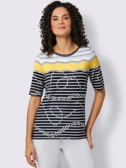 CREATION L PREMIUM T-Shirts<T-shirt à rayures 95% modal