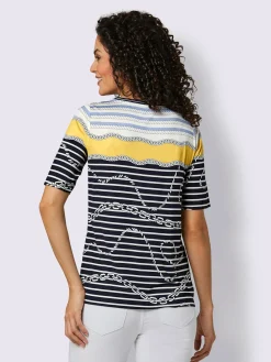 CREATION L PREMIUM T-Shirts<T-shirt à rayures 95% modal