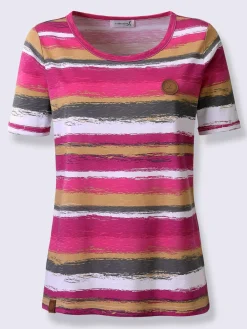 Collection L T-Shirts<T-shirt à rayures pur coton