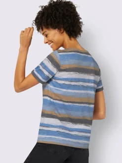 Collection L T-Shirts<T-shirt à rayures pur coton