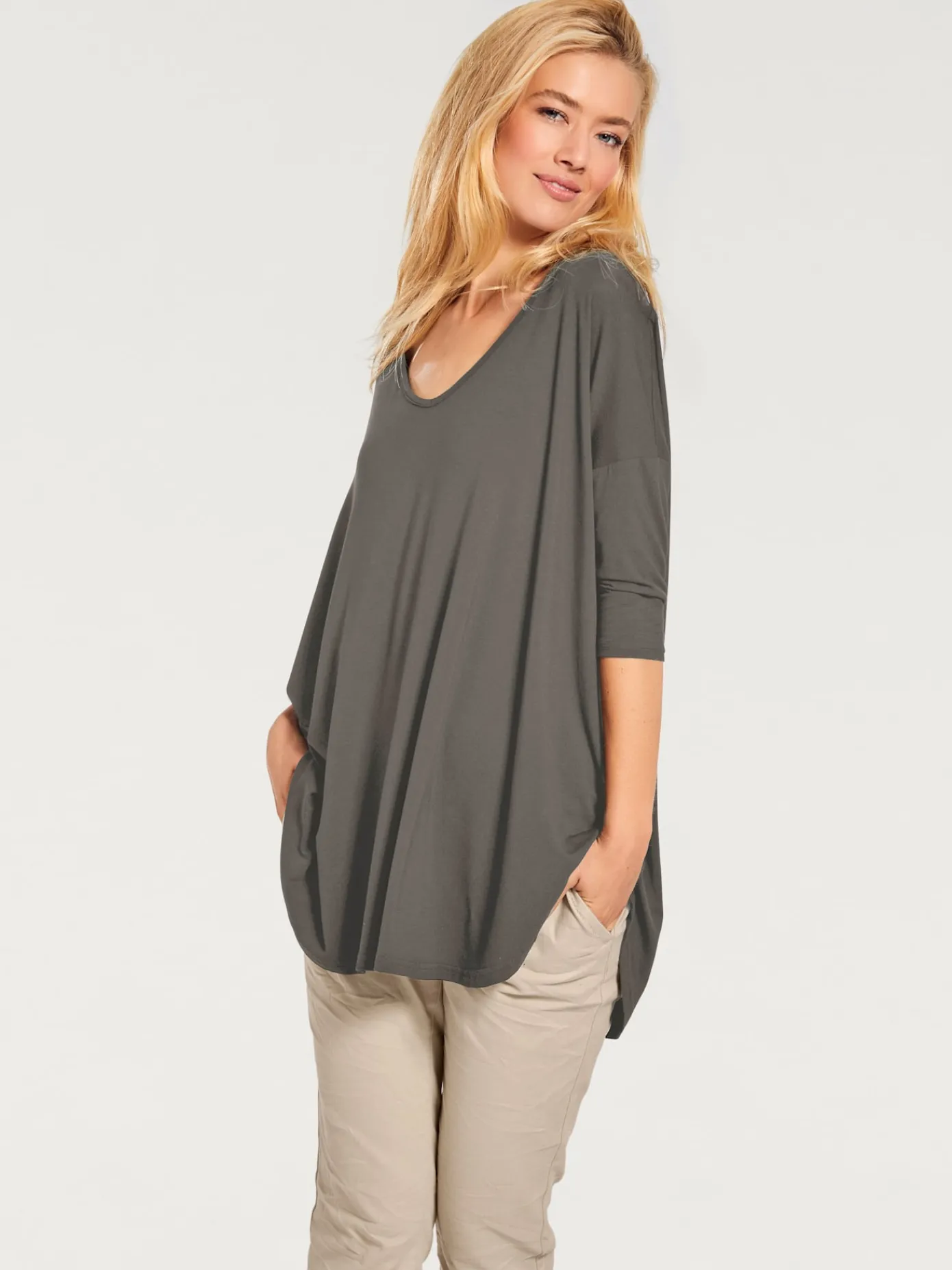 Linea Tesini T-Shirts<T-shirt ample look sportif décontracté