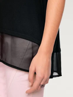 Linea Tesini T-Shirts<T-shirt ample tissu léger à l'ourlet