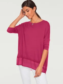 Linea Tesini T-Shirts<T-shirt ample tissu léger à l'ourlet