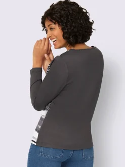 Collection L T-Shirts<T-shirt avec un imprimé tendance et manches longues