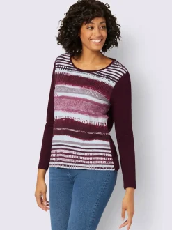 Collection L T-Shirts<T-shirt avec un imprimé tendance et manches longues