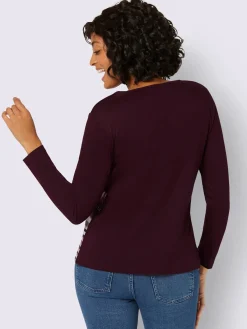 Collection L T-Shirts<T-shirt avec un imprimé tendance et manches longues