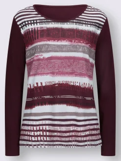 Collection L T-Shirts<T-shirt avec un imprimé tendance et manches longues