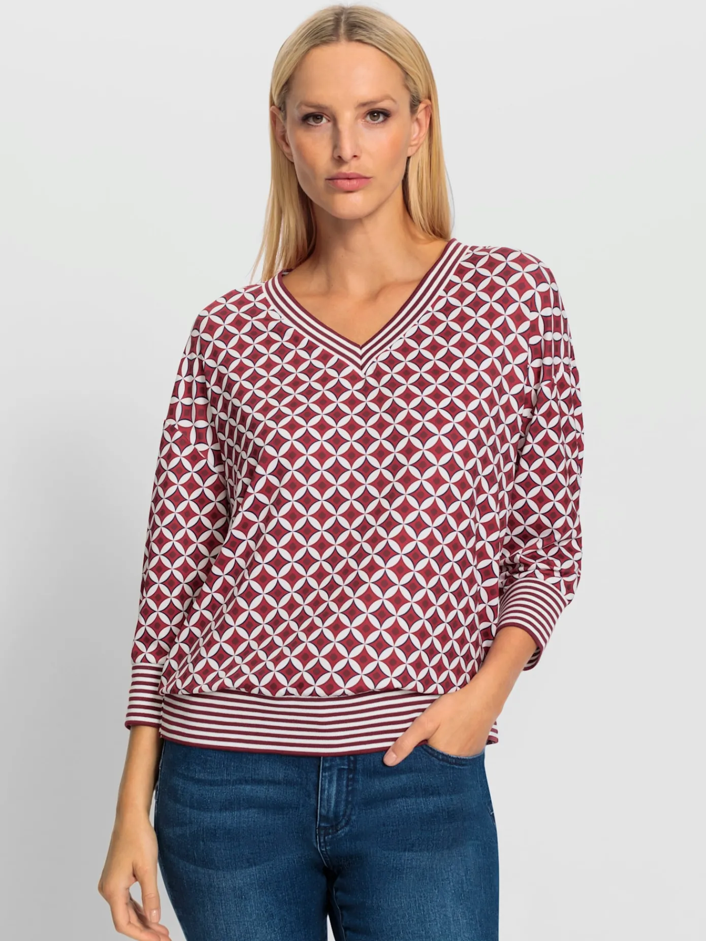 Rick Cardona T-Shirts<T-shirt bords-côtes rayés