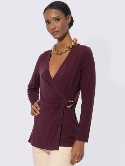 Creation L T-Shirts<T-shirt cache-cœur 96% lyocell (tencel)