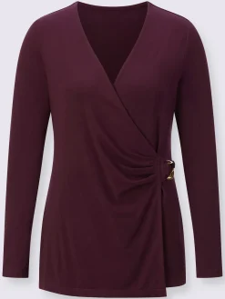 Creation L T-Shirts<T-shirt cache-cœur 96% lyocell (tencel)