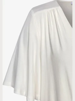 LASCANA T-Shirts<T-shirt cache-cœur encolure chevauchante avec bouton-pression