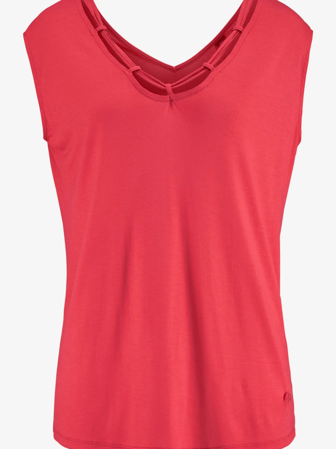 s.Oliver T-Shirts<T-shirt col v avec cordons