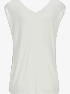 s.Oliver T-Shirts<T-shirt col v avec cordons