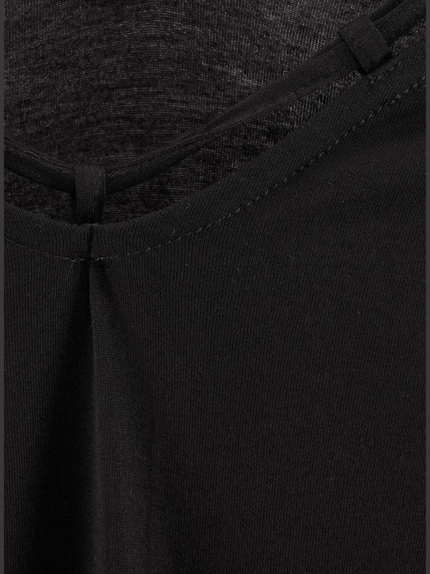 s.Oliver T-Shirts<T-shirt col v avec cordons